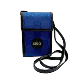 GUCCI Shoulder Bag Off the Grid Nylon Leather Blue x Black Men's Women's 625599 z1913