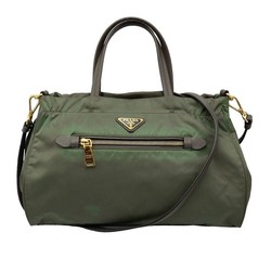 PRADA Tessuto handbag for women, khaki B1843