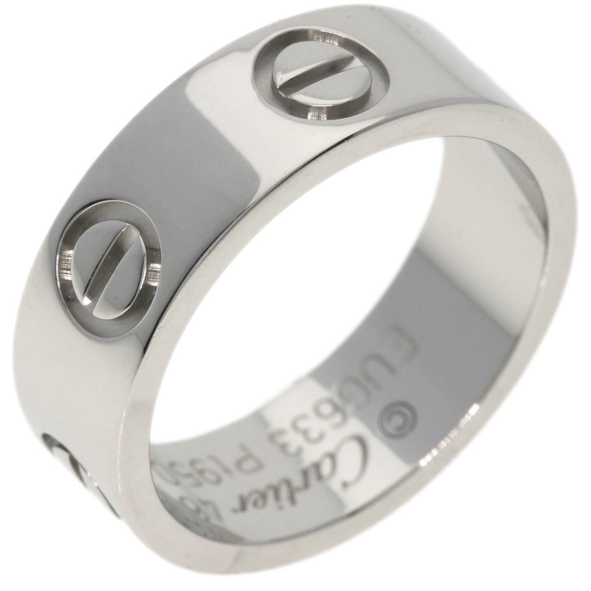 Cartier Love Ring #46 Platinum PT950 Women's CARTIER