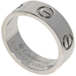 Cartier Love Ring #46 Platinum PT950 Women's CARTIER