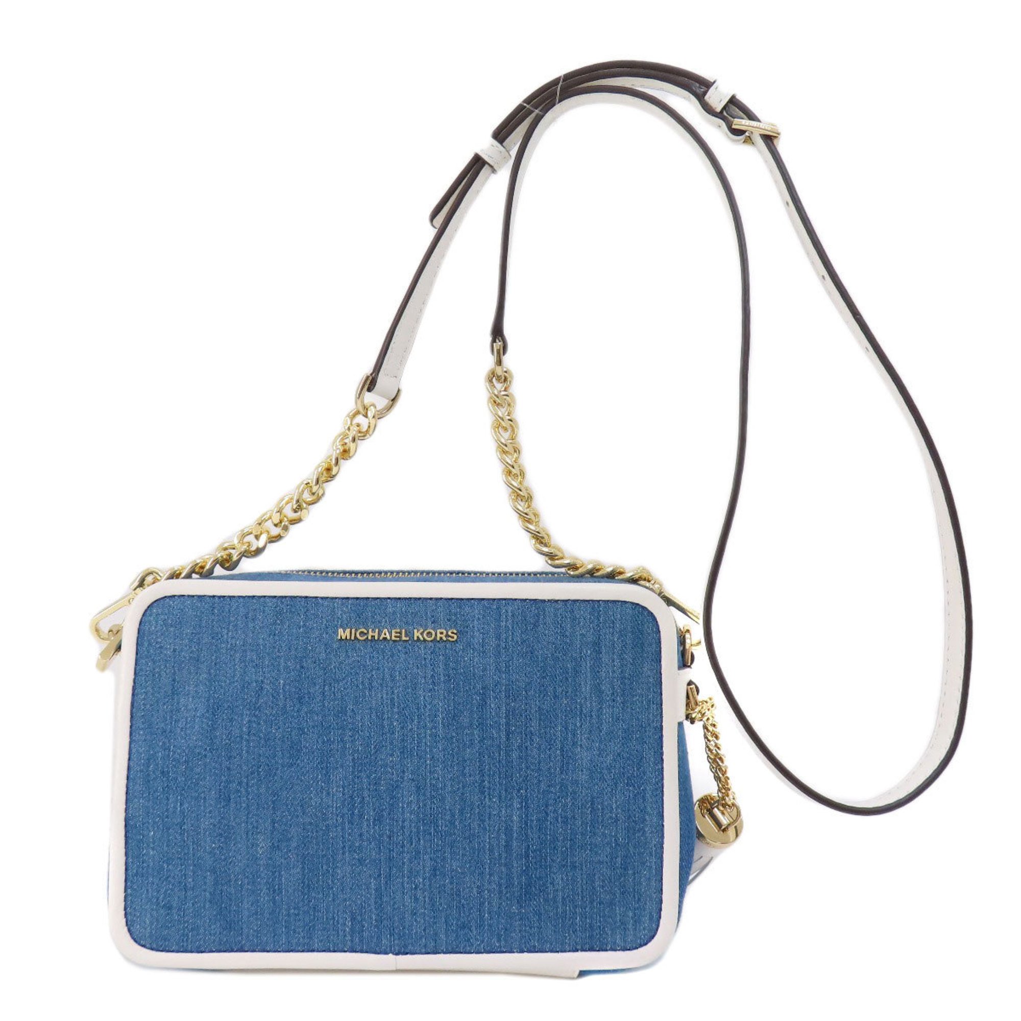 Michael Kors Chain Shoulder Bag Denim Women's