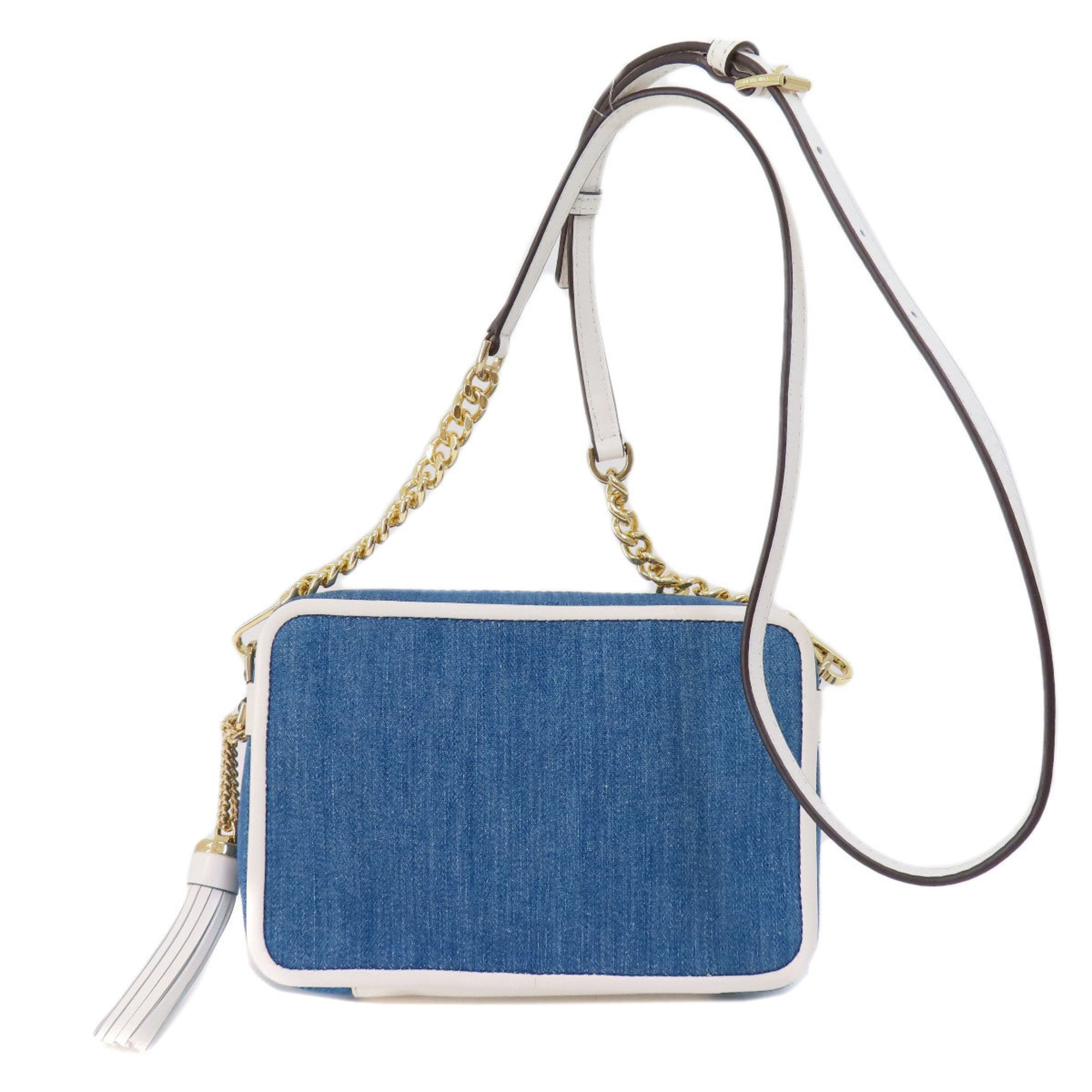 Michael Kors Chain Shoulder Bag Denim Women's