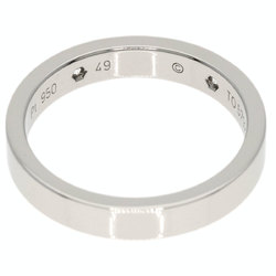 Cartier Engraved 2P Diamond #49 Ring Platinum PT950 Women's CARTIER