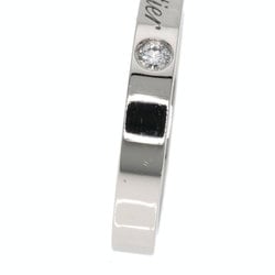 Cartier Engraved 2P Diamond #49 Ring Platinum PT950 Women's CARTIER