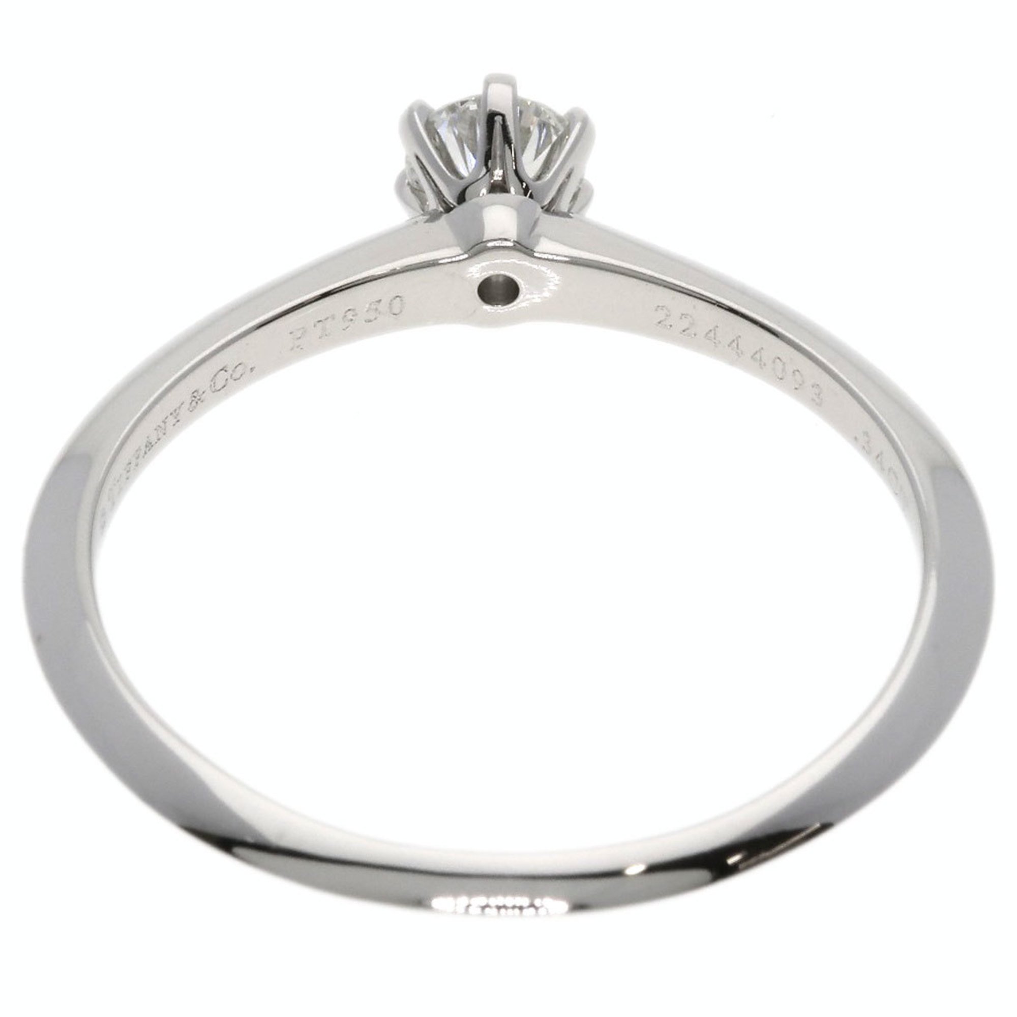 Tiffany Solitaire Diamond Knife Edge Ring, Platinum PT950, Women's, TIFFANY&Co.