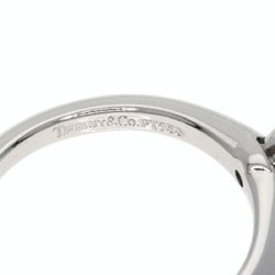 Tiffany Solitaire Diamond Knife Edge Ring, Platinum PT950, Women's, TIFFANY&Co.