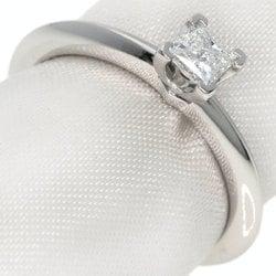 Tiffany Square Princess Diamond Knife Edge Ring, Platinum PT950, Women's, TIFFANY&Co.