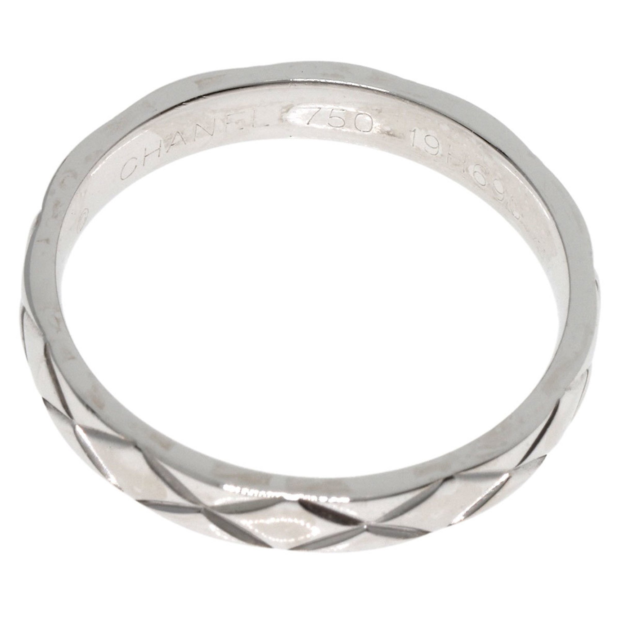 CHANEL Coco Crush #57 Ring, 18K White Gold, Women's,