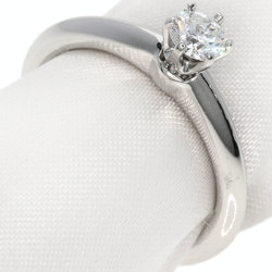 Tiffany Solitaire Diamond Knife Edge Ring, Platinum PT950, Women's, TIFFANY&Co.