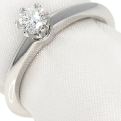 Tiffany Solitaire Diamond Knife Edge Ring, Platinum PT950, Women's, TIFFANY&Co.