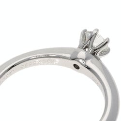 Tiffany Solitaire Diamond Knife Edge Ring, Platinum PT950, Women's, TIFFANY&Co.