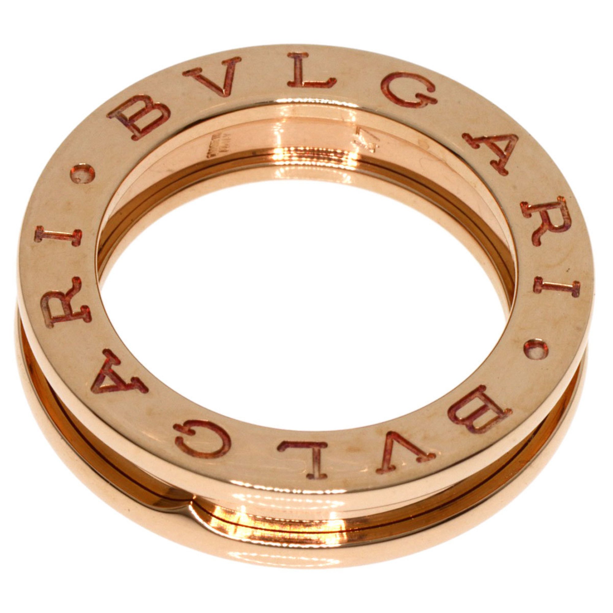 BVLGARI B-zero1 B-zero One Band XS #47 Ring, K18 Pink Gold, Women's