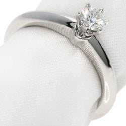 Tiffany Solitaire Diamond Knife Edge Ring, Platinum PT950, Women's, TIFFANY&Co.