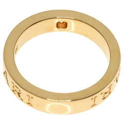 BVLGARI Double 1P Diamond Ring K18 Yellow Gold Women's