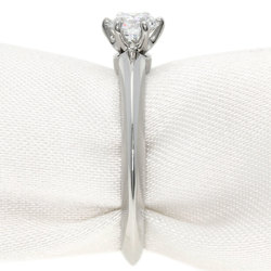 Tiffany Solitaire Diamond Knife Edge Ring, Platinum PT950, Women's, TIFFANY&Co.