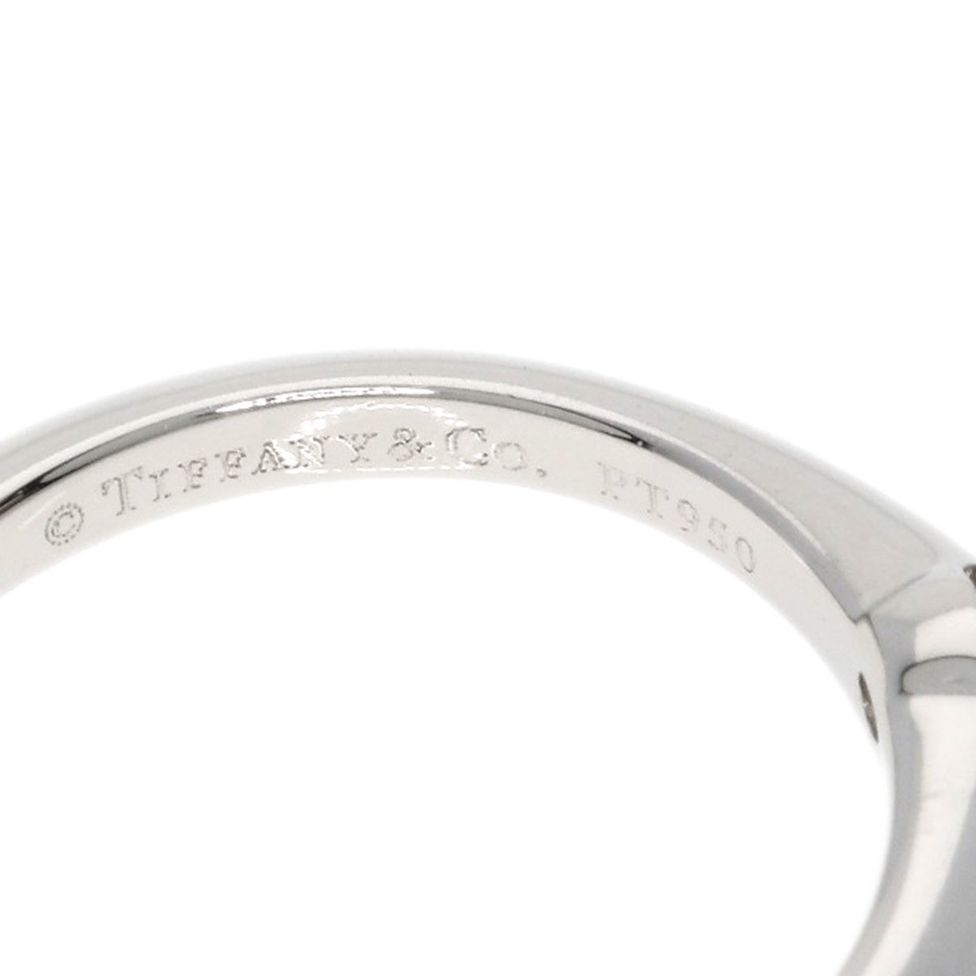 Tiffany Solitaire Diamond Knife Edge Ring, Platinum PT950, Women's, TIFFANY&Co.