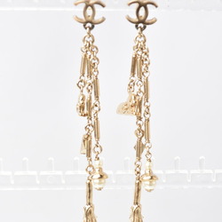 Chanel Earrings CHANEL Swing Sphinx Dress Pearl Motif Gold