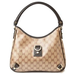 Gucci Shoulder Bag Handbag GUCCI GG Crystal Abby Brown Beige Outlet 268637