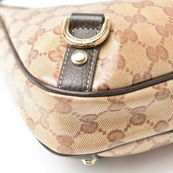 Gucci Shoulder Bag Handbag GUCCI GG Crystal Abby Brown Beige Outlet 268637