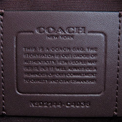 Coach C4036 Signature Shoulder Bag Leather Canvas Women's COACH