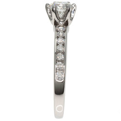 Tiffany solitaire diamond ring, platinum PT950, for women, TIFFANY&Co.