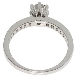 Tiffany solitaire diamond ring, platinum PT950, for women, TIFFANY&Co.