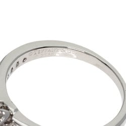 Tiffany solitaire diamond ring, platinum PT950, for women, TIFFANY&Co.