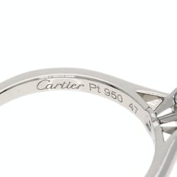 Cartier Solitaire Diamond #47 Ring Platinum PT950 Women's CARTIER