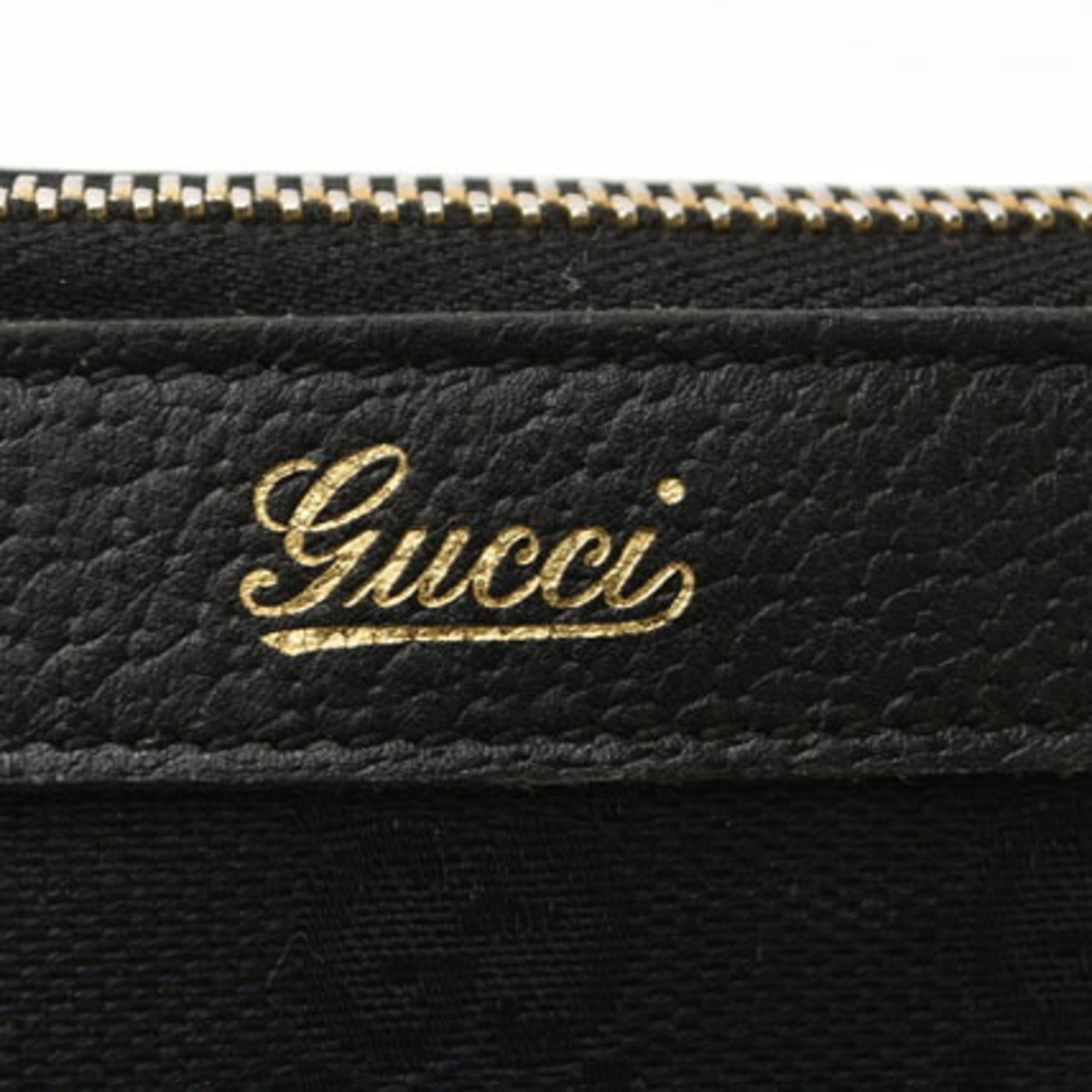 GUCCI Handbag Bag GG Canvas Black 141471