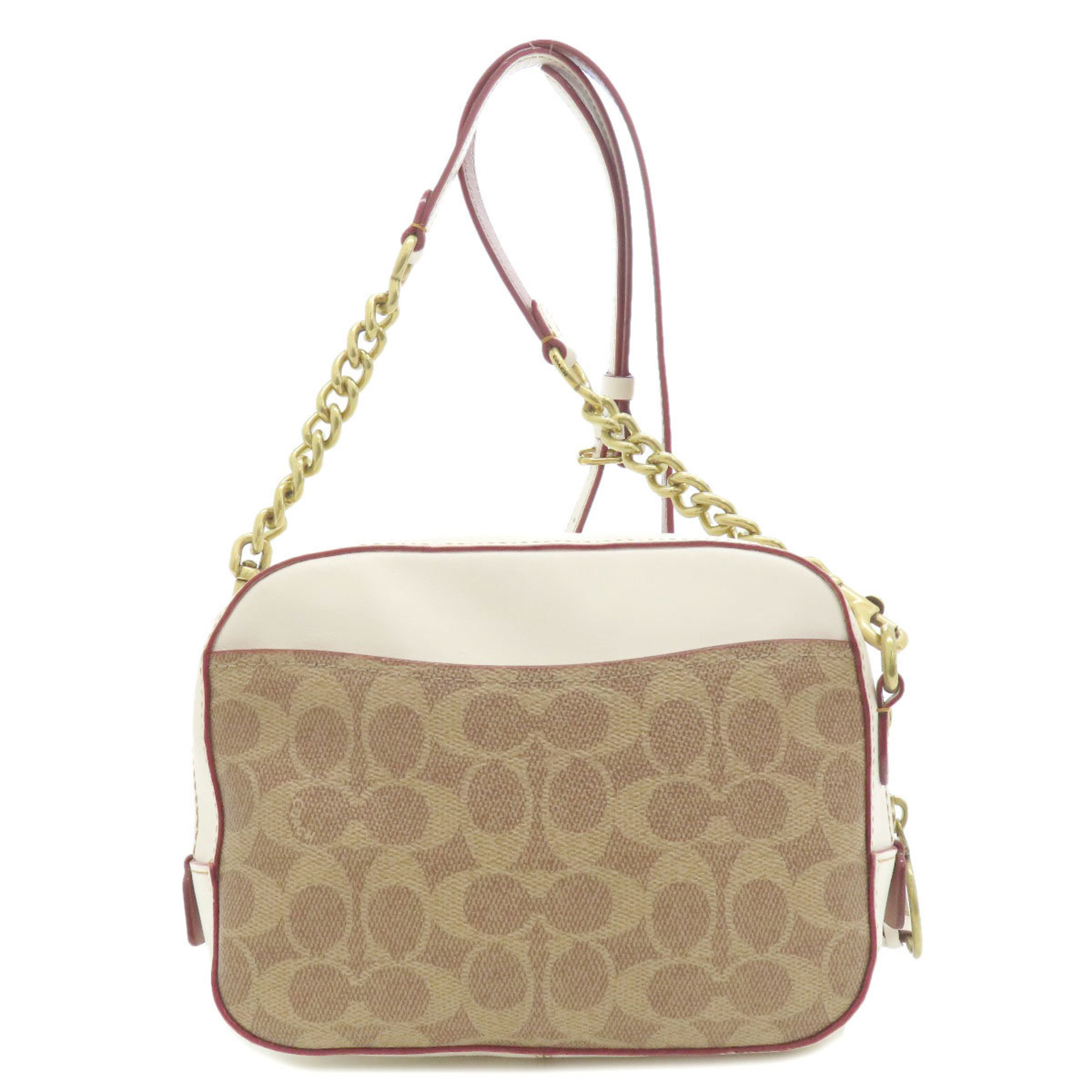 Coach 31208 Signature Shoulder Bag Leather Women's COACH