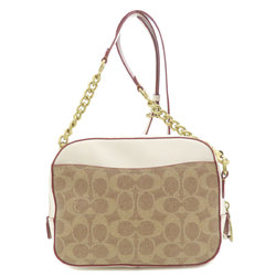 Coach 31208 Signature Shoulder Bag Leather Women's COACH