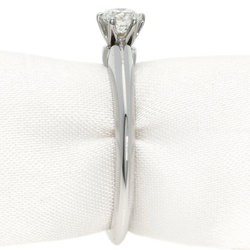 Tiffany solitaire diamond ring, platinum PT950, for women, TIFFANY&Co.