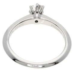 Tiffany solitaire diamond ring, platinum PT950, for women, TIFFANY&Co.