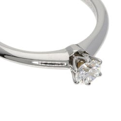 Tiffany solitaire diamond ring, platinum PT950, for women, TIFFANY&Co.