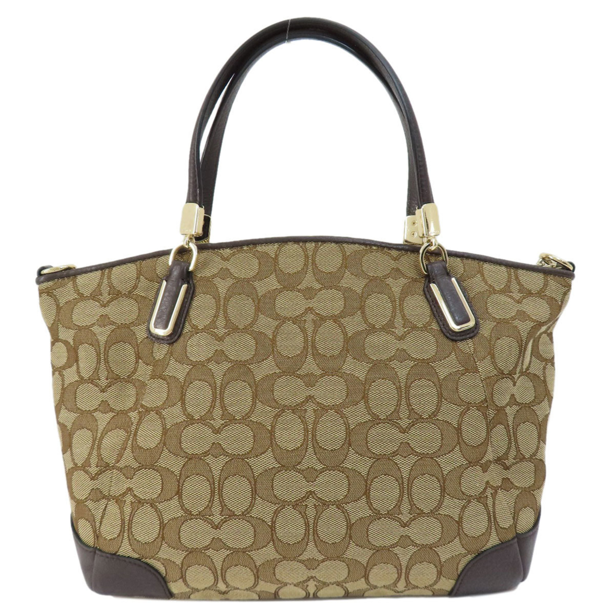 Coach F36181 Signature Handbag Canvas Women's COACH