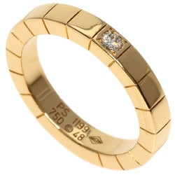 Cartier Lanier 1P Diamond #48 Ring, K18 Yellow Gold, Women's, CARTIER