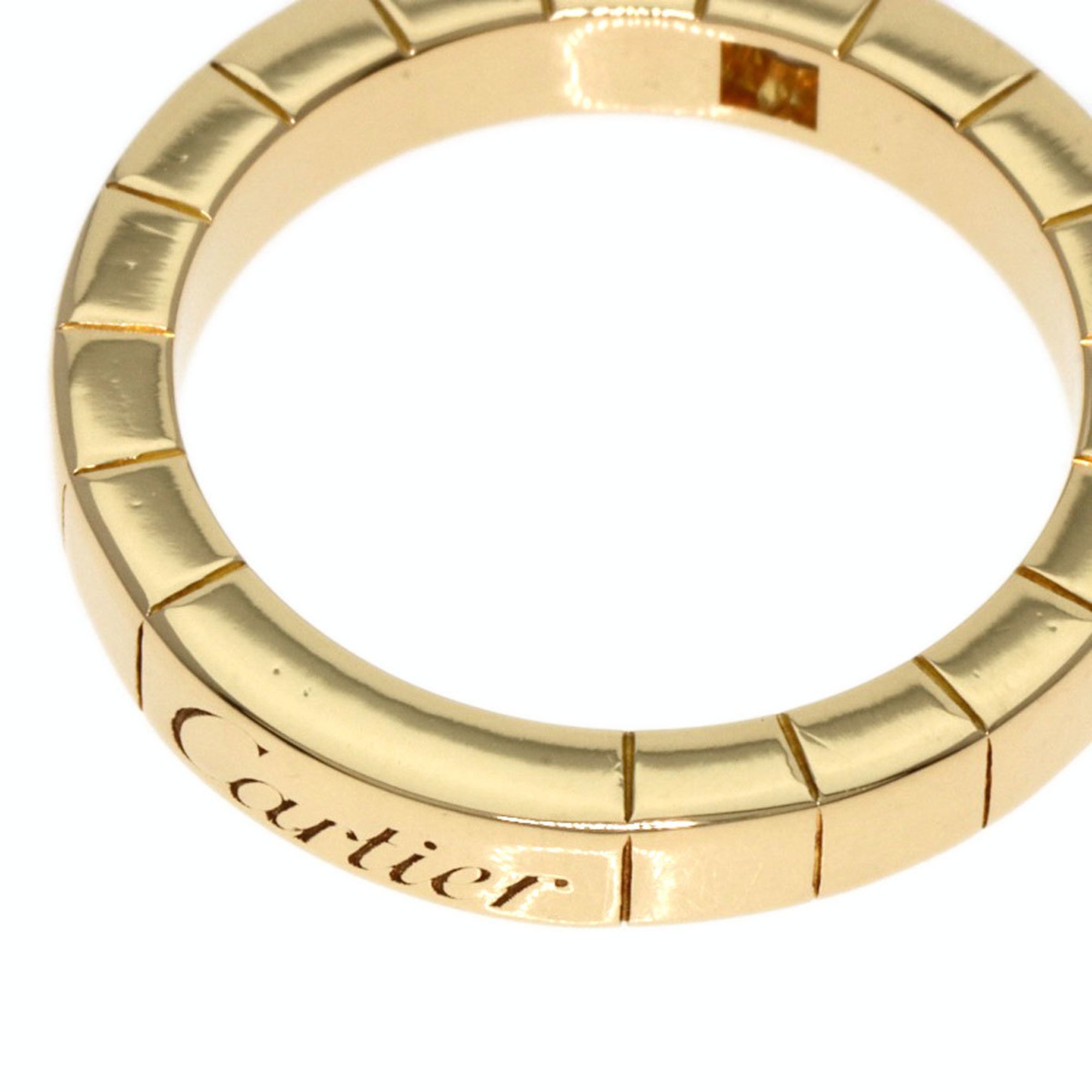 Cartier Lanier 1P Diamond #48 Ring, K18 Yellow Gold, Women's, CARTIER