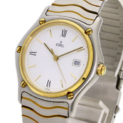 EBEL Classic Wave Watch Stainless Steel SS K18YG Men's