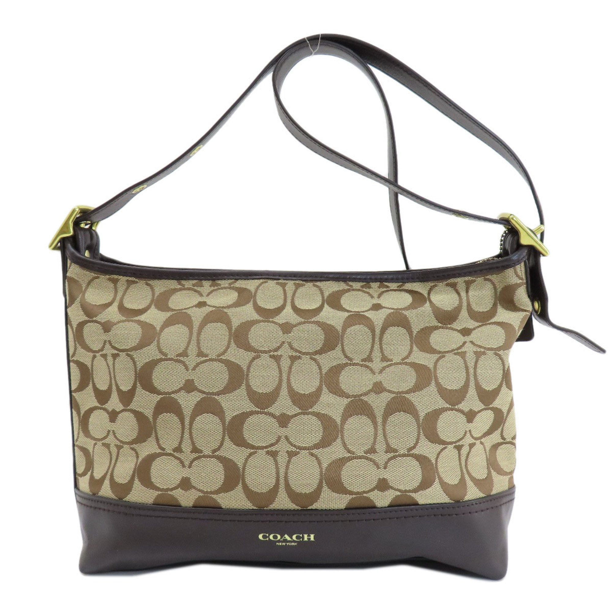 Coach F54339 Signature Shoulder Bag Canvas Women's COACH