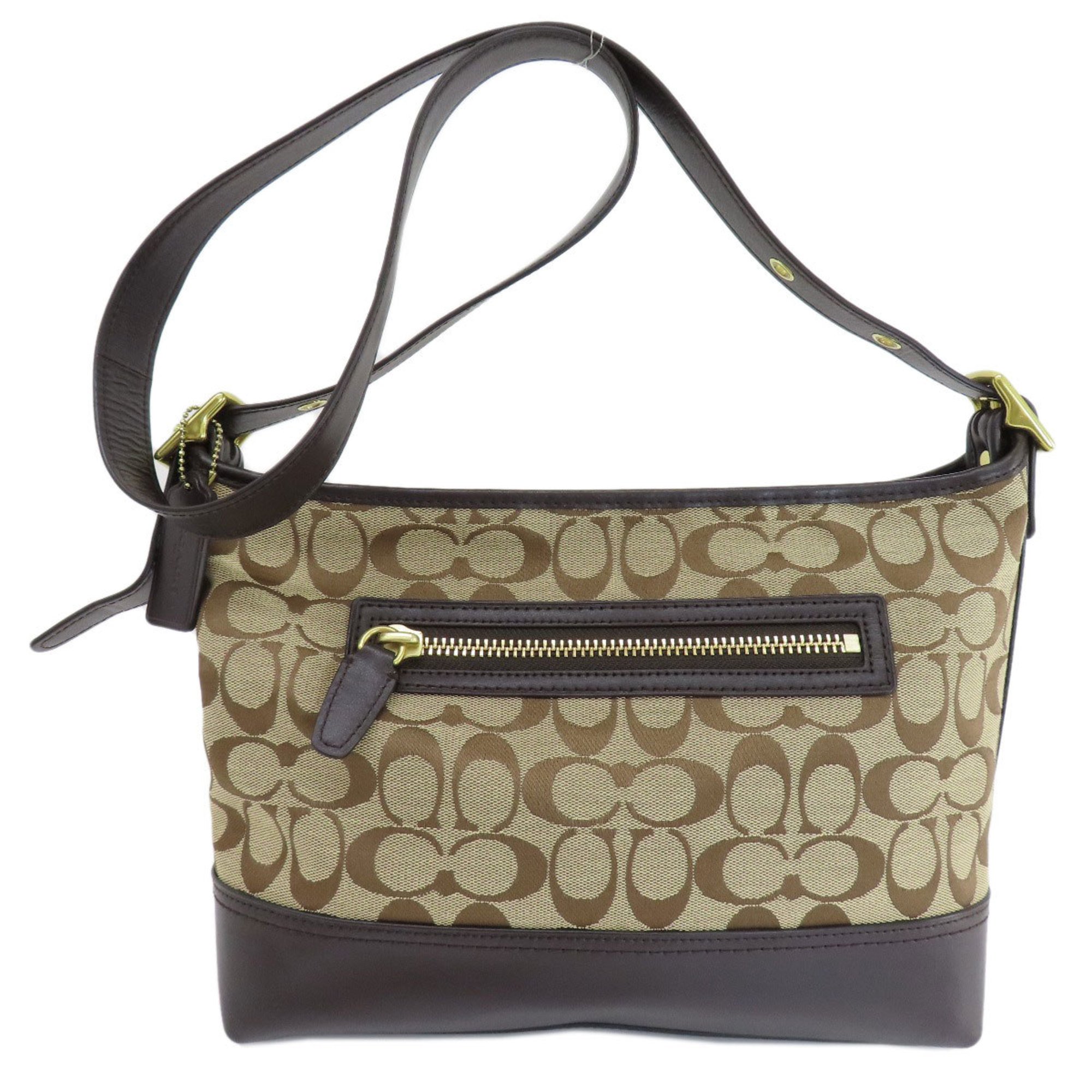 Coach F54339 Signature Shoulder Bag Canvas Women's COACH