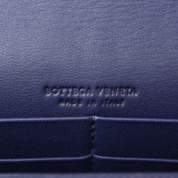 Bottega Veneta Long Wallet Chain Clutch Bag Smartphone Storage BOTTEGA VENETA Intrecciato Blue Atlantico