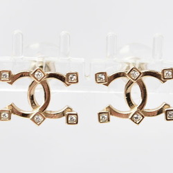 Chanel Earrings CHANEL CC Mark Rhinestone Gold