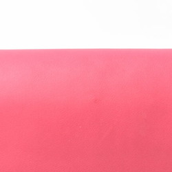 LOEWE Clutch Bag Second Pouch Lamb Leather Anagram Fuchsia