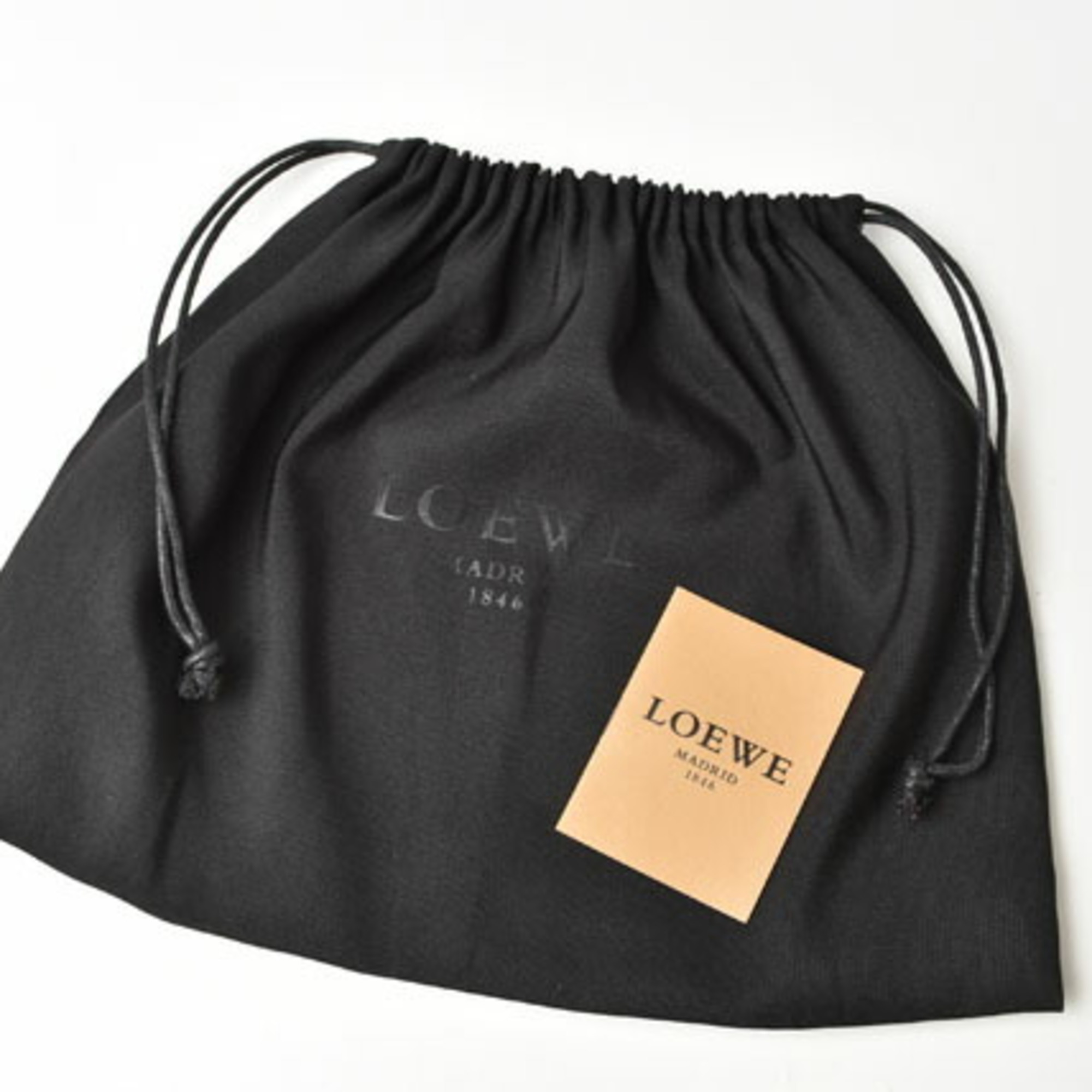 LOEWE Clutch Bag Second Pouch Lamb Leather Anagram Fuchsia