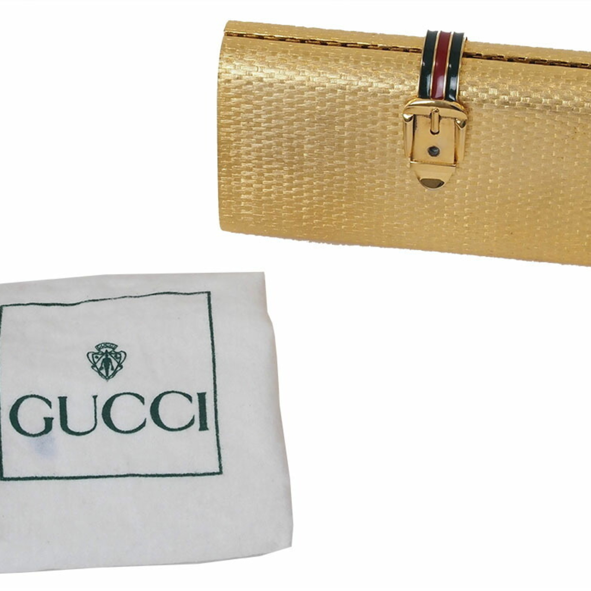 Gucci Old Bag Clutch Gold Women's GUCCI