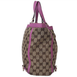 Gucci Abby GG Canvas Tote Bag 130739 Handbag Brown Pink Women's GUCCI