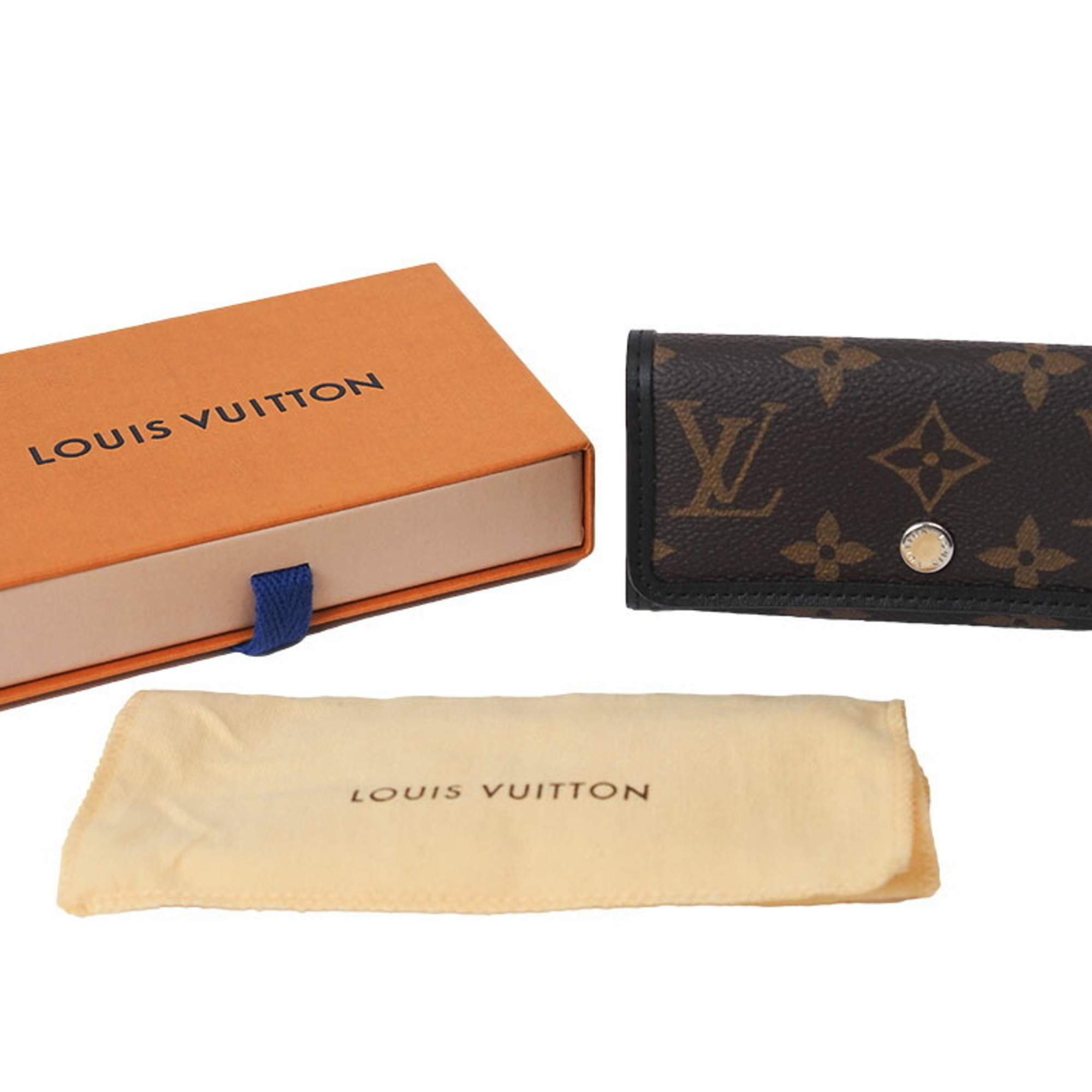 Louis Vuitton Multicle 6 Key Case Monogram Macassar M60165 Men's LOUIS VUITTON