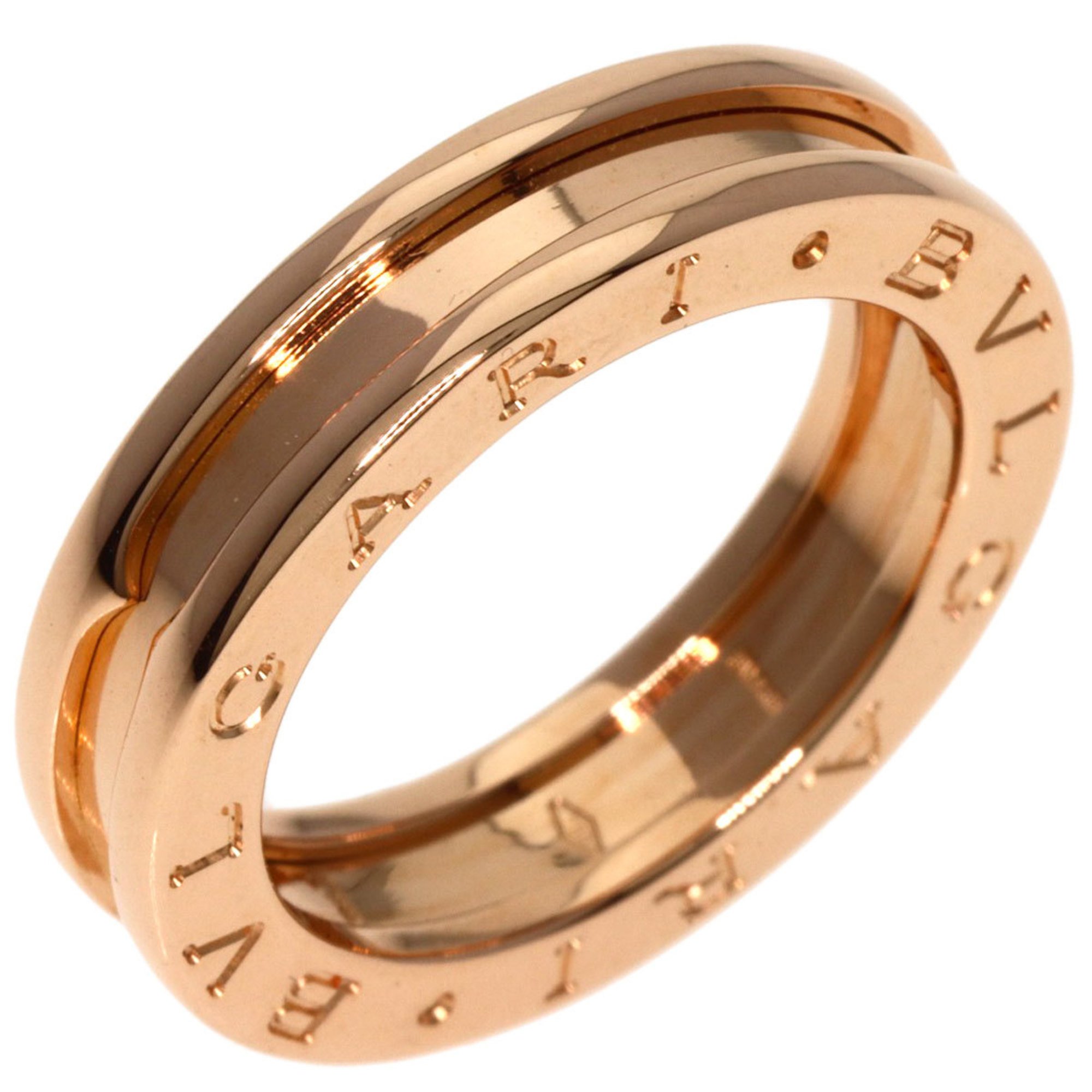 BVLGARI B-zero1 B-zero One Band XS #52 Ring, K18 Pink Gold, Women's