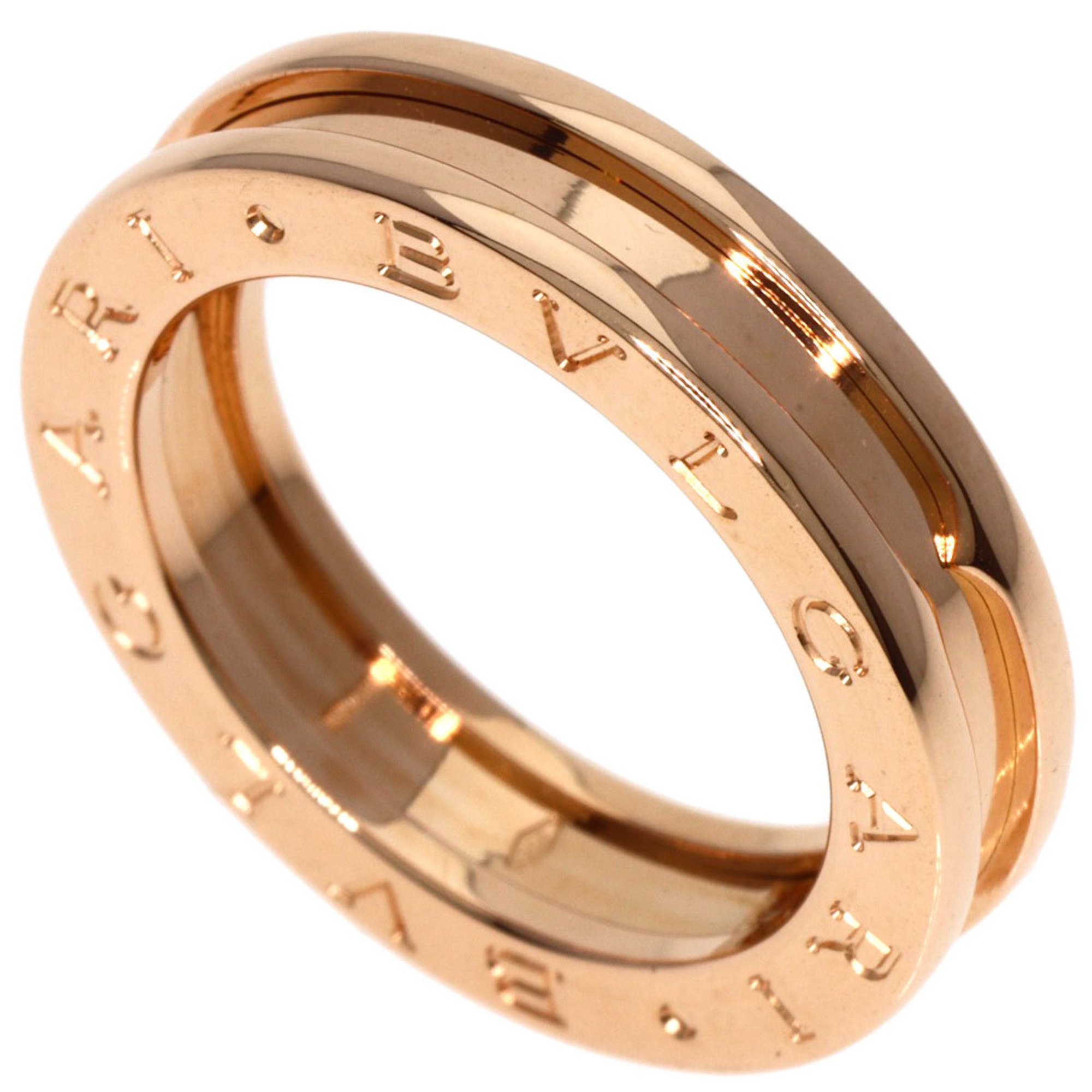 BVLGARI B-zero1 B-zero One Band XS #52 Ring, K18 Pink Gold, Women's