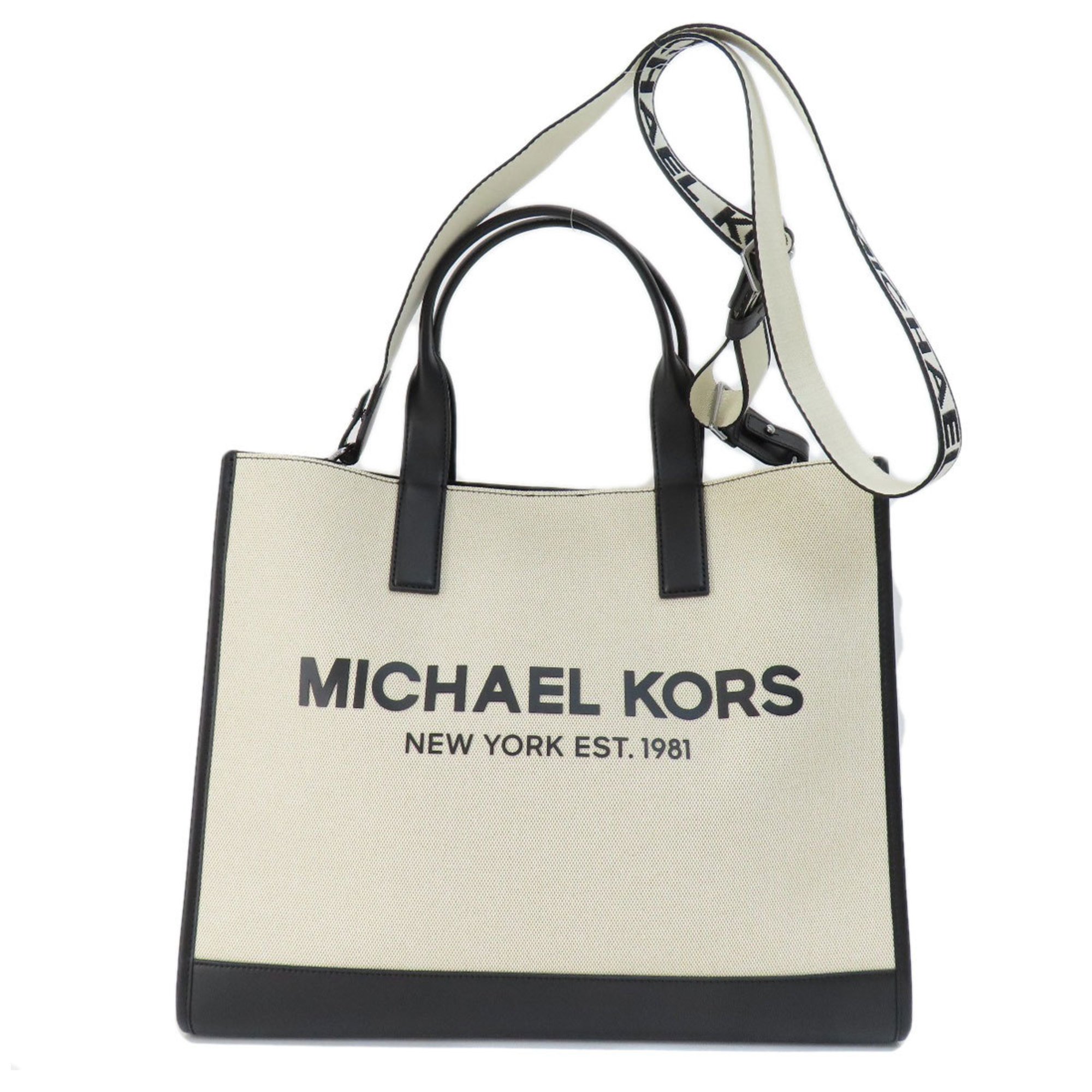 Michael Kors Tote Bag Canvas Leather Women's